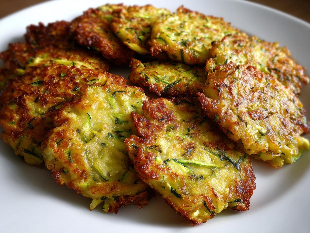 Unbelievable 4 Ingredient Zucchini Fritters Recipe