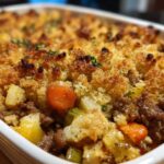 Amish Hamburger with Fall Veggies Bake