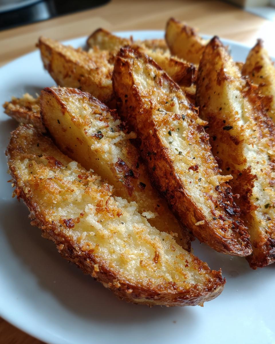 Baked Garlic Parmesan Potato Wedges - detail 1
