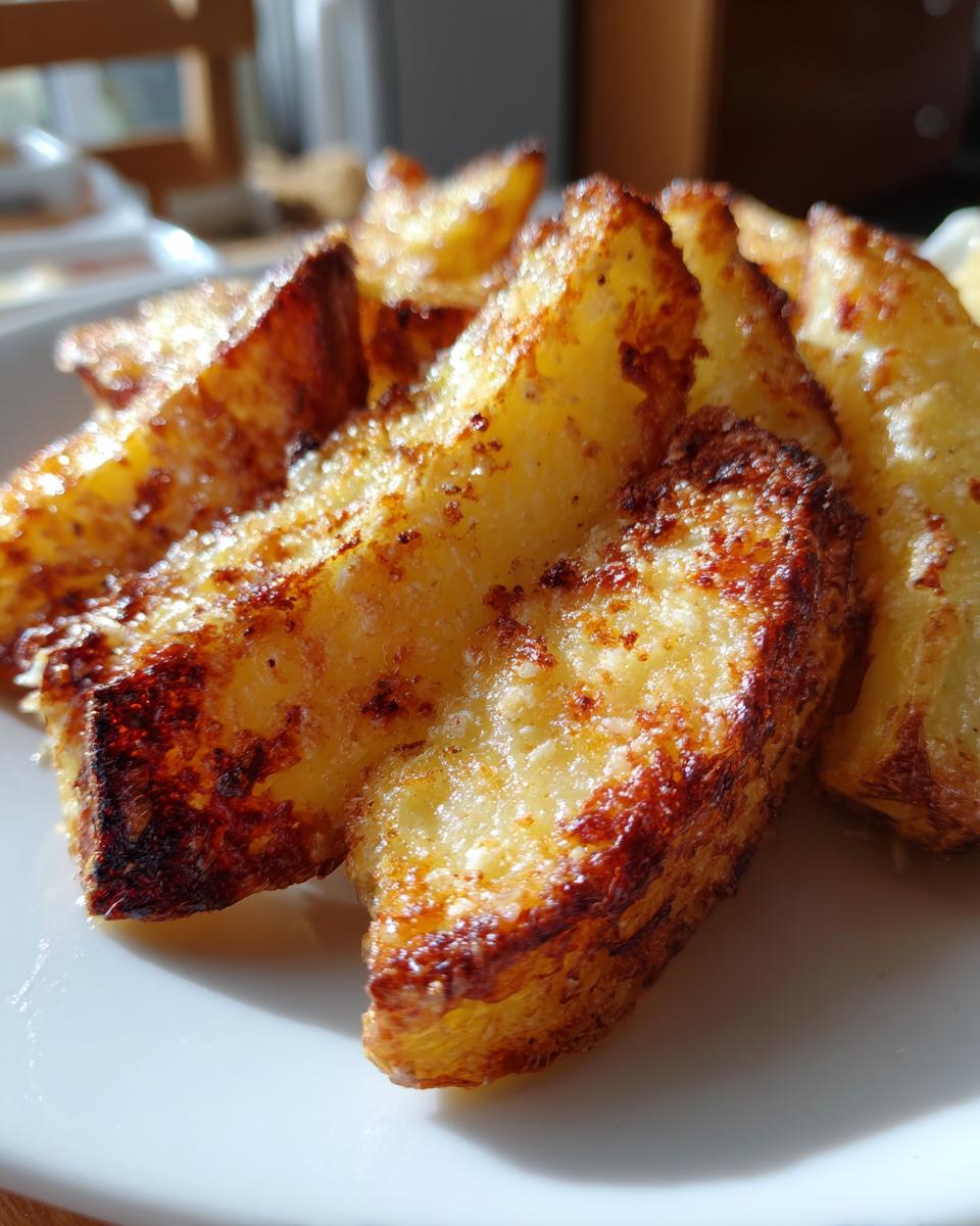Baked Garlic Parmesan Potato Wedges - detail 3