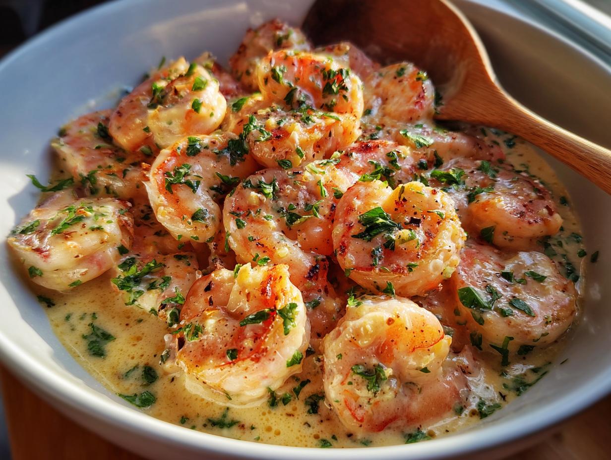 15-Minute Creamy Garlic Shrimp That Melts in Your Mouth