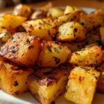 Crispy Garlic Butter Potato Cubes