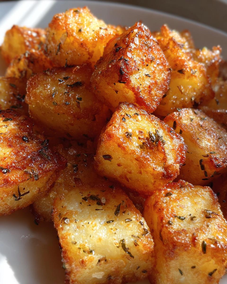 Crispy Garlic Butter Potato Cubes - detail 2