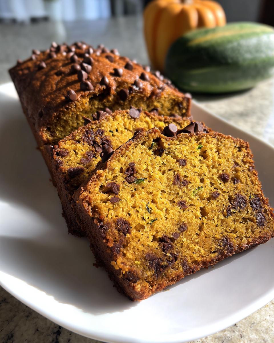 Fall-Inspired Chocolate Chip Pumpkin Zucchini Bread Recipe - detail 1