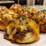 Garlic Parmesan Cheeseburger Bombs