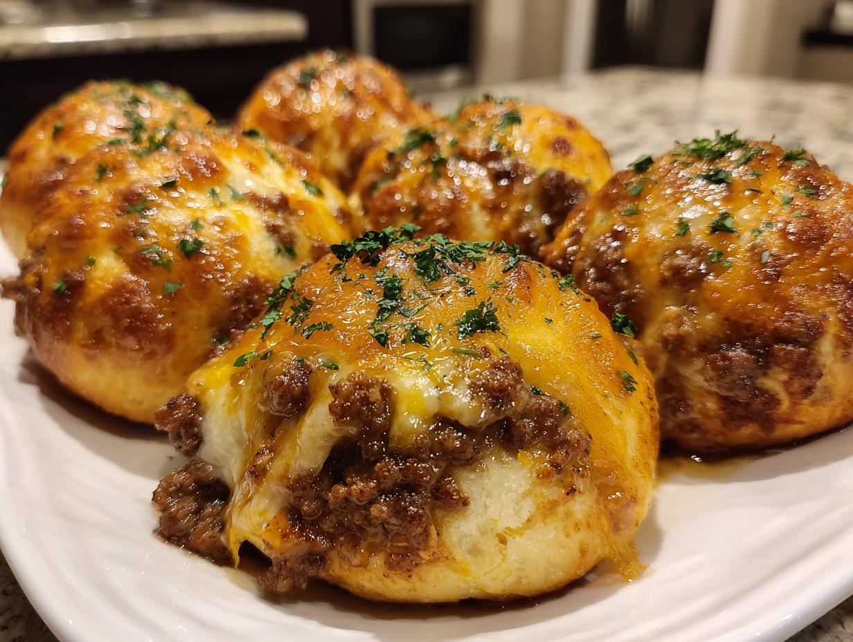 Irresistible Garlic Parmesan Cheeseburger Bombs You Must Try