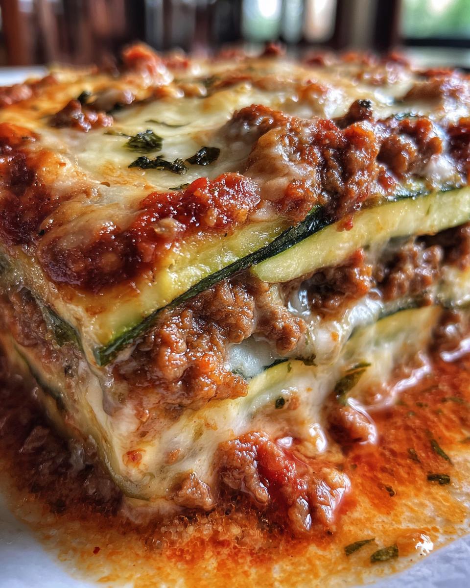 Ground beef zucchini casserole - detail 1