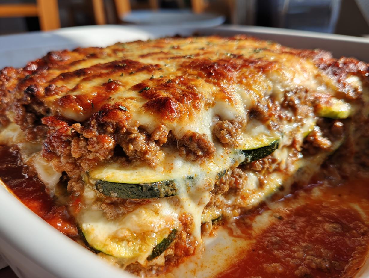 Banish Boring: Ground Beef Zucchini Casserole in 15 Mins