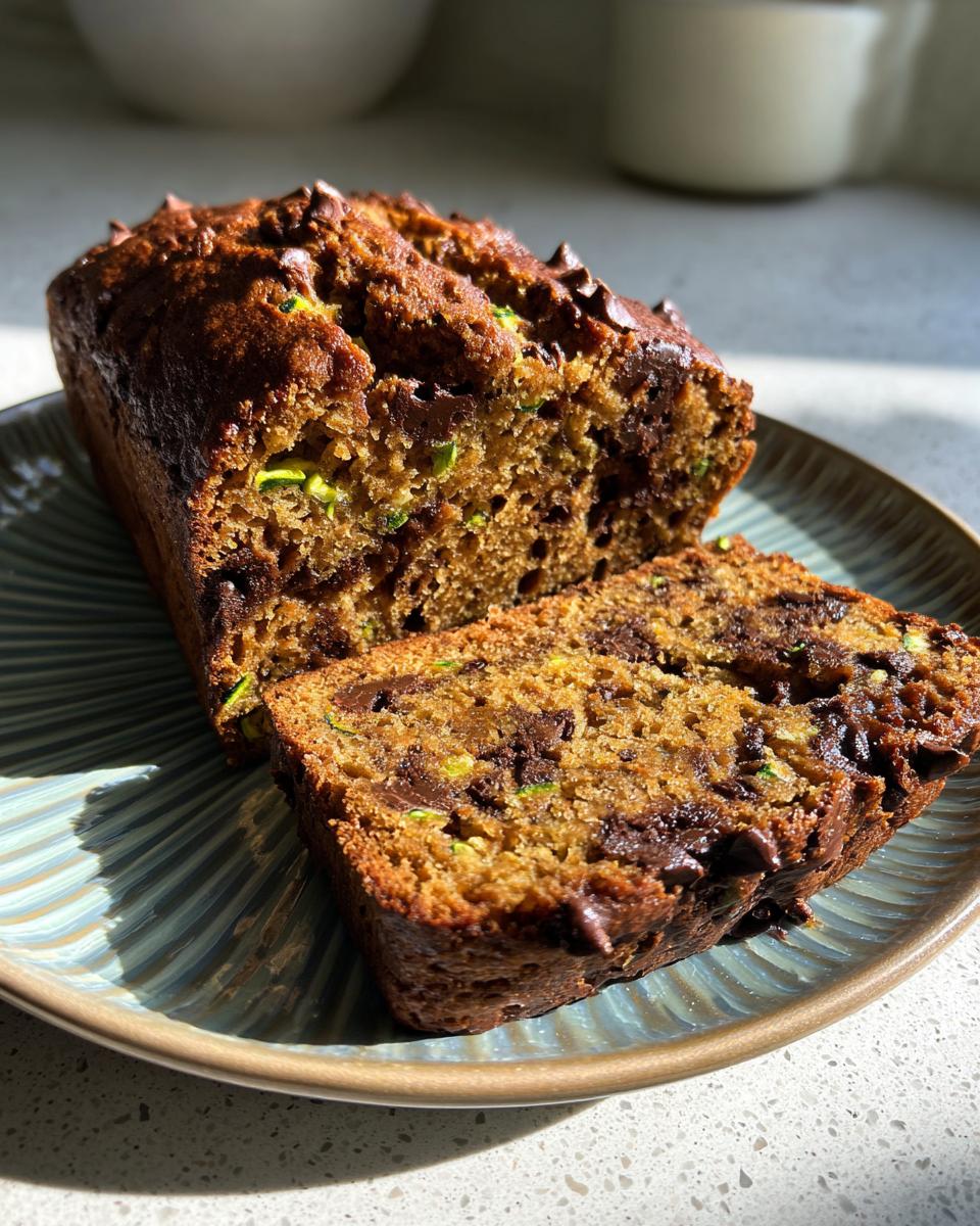 Healthy Pumpkin Zucchini Chocolate Chip Bread - detail 1