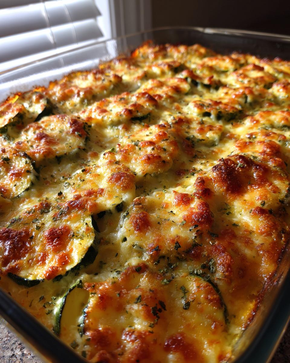 Low-Carb Easy Cheesy Zucchini Bake - detail 1