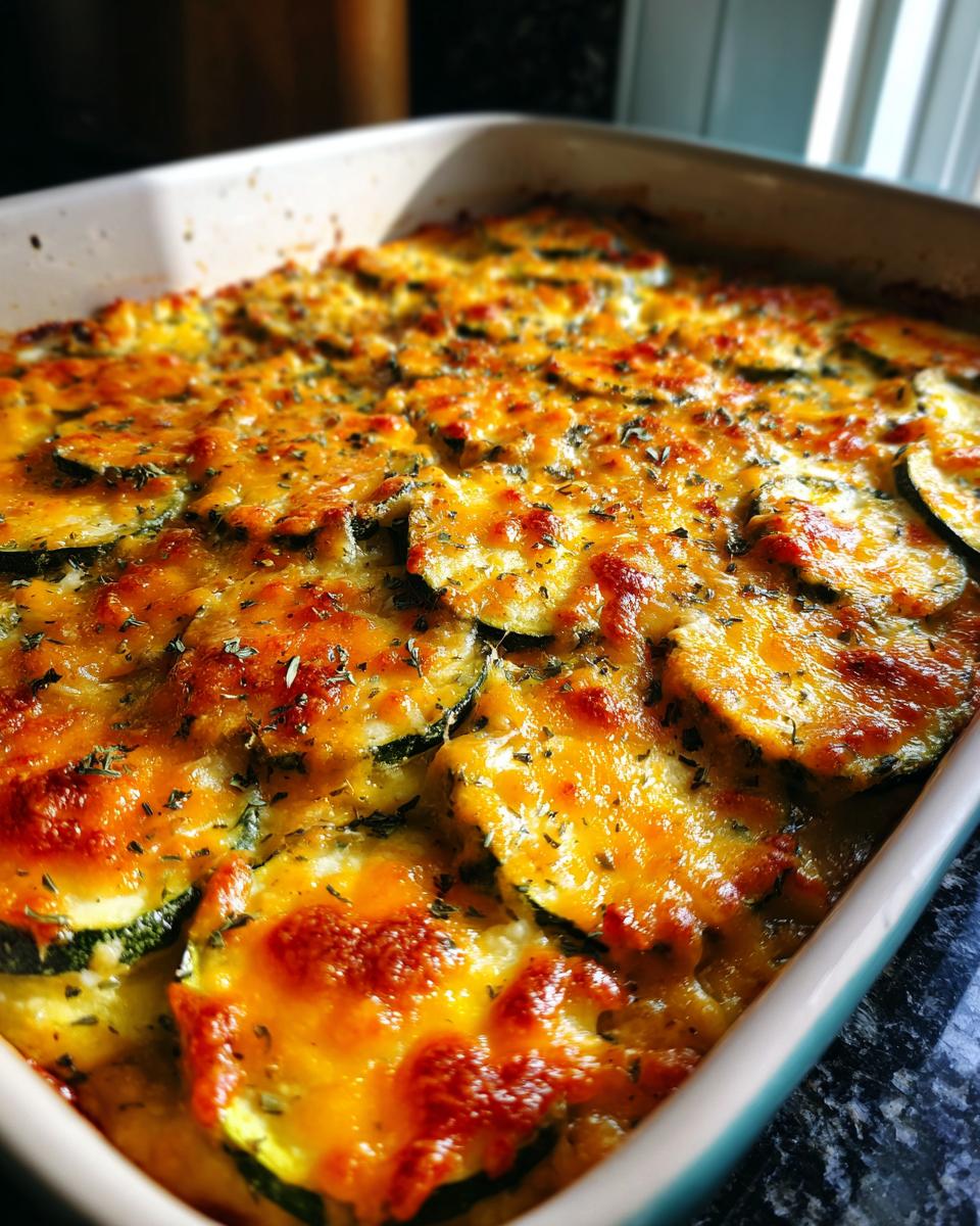 Low-Carb Easy Cheesy Zucchini Bake - detail 2