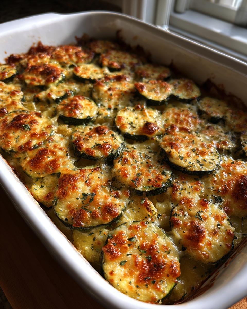 Low-Carb Easy Cheesy Zucchini Bake - detail 3