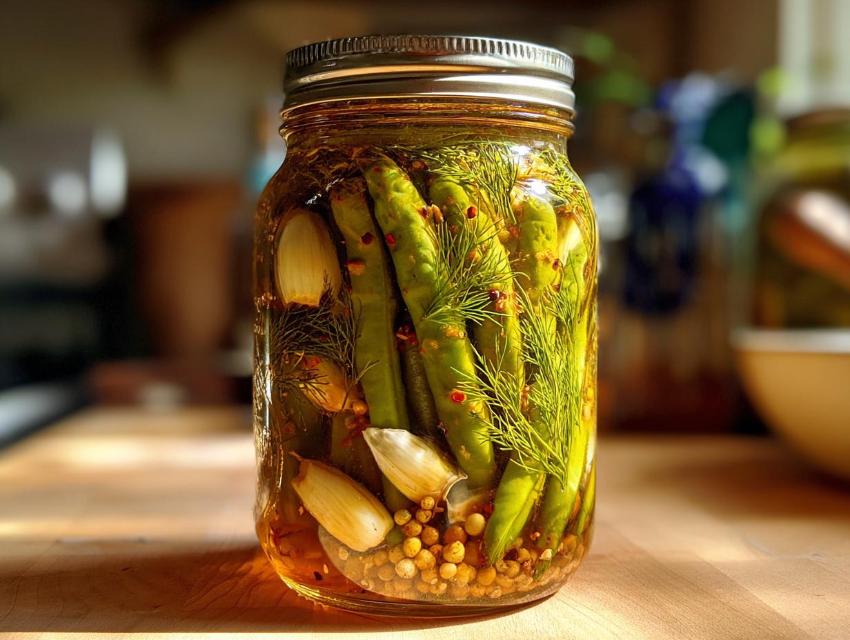 Unbelievably Delicious Pickled Dilly Beans in 10 Minutes